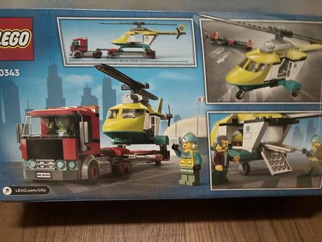 Lego city vrtuľník, odťahové auto, 