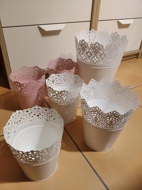 6 x kvetináče skurar - ikea, 