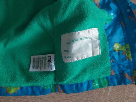 Nepremokavá ľahunká dino bunda veľ.80, mothercare,80