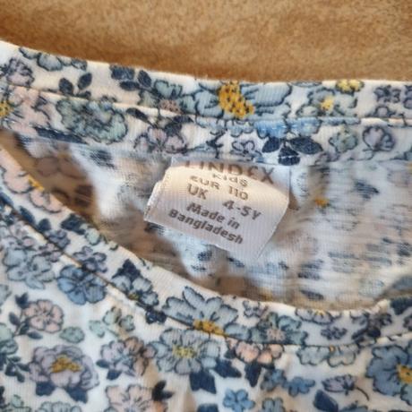 Tričko dievčenské s kvietkami, lindex,110