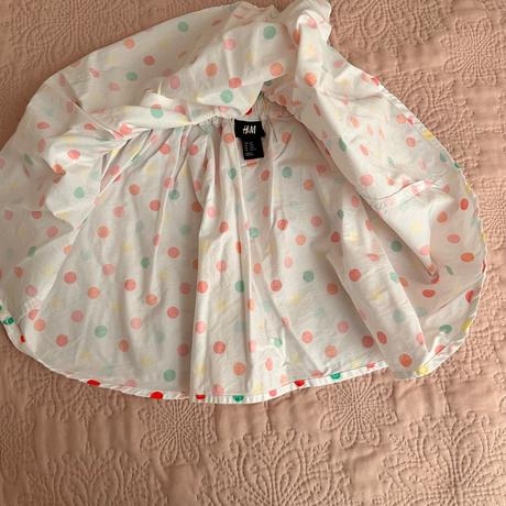 Ľahká bodkovaná sukňa, h&m,128