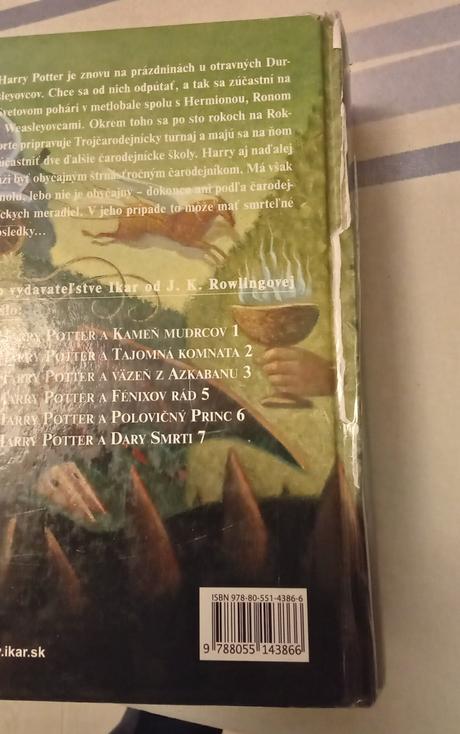 Kniha harry potter a ohnivá čaša, 