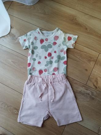 Letný set s potlačou jahôd veľkosť 74, lindex,74