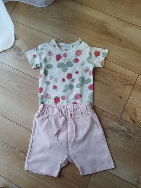Letný set s potlačou jahôd veľkosť 74, lindex,74