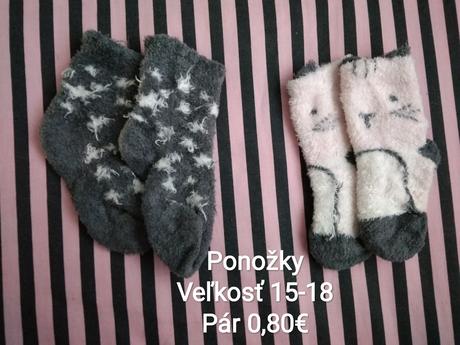 Detské ponožky (aj protišmykové), 18