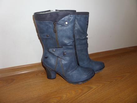 Modré čižmy mustang, mustang,41