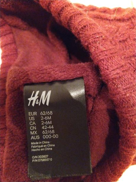 Set čiapka a rukavičky, h&m,62