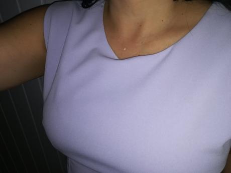 Elegantné lila saty, 46