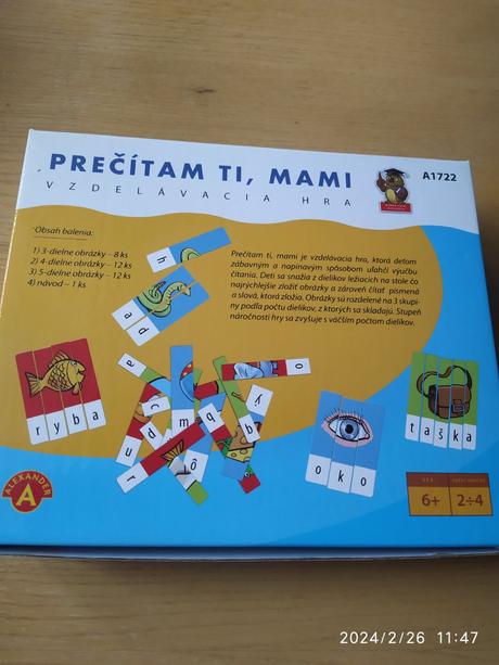 Hra - skladanie slov, 