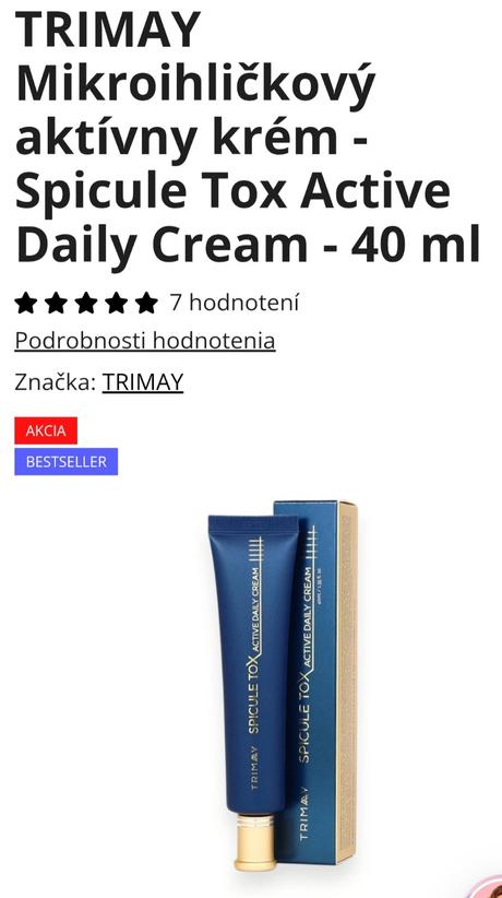 Mikroihličkový krém, 