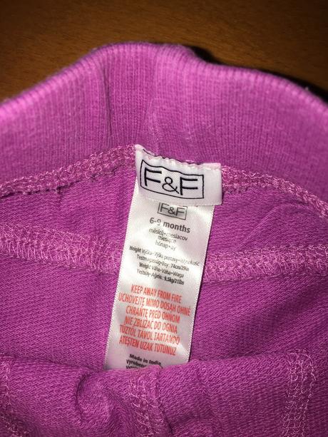 Teplaky 6 - 9 mesiacov 74, f&f,74