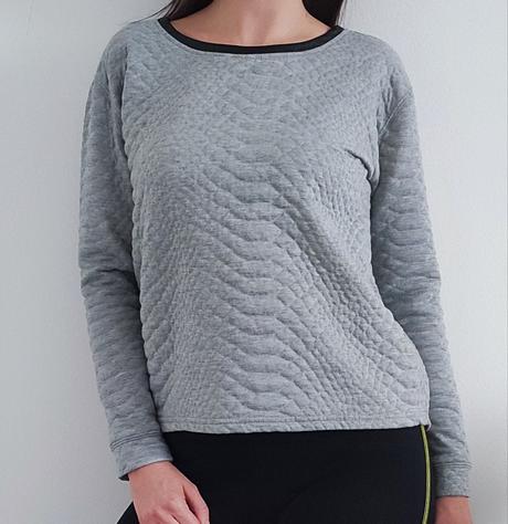 Šedá mikina s 3d efektom, m