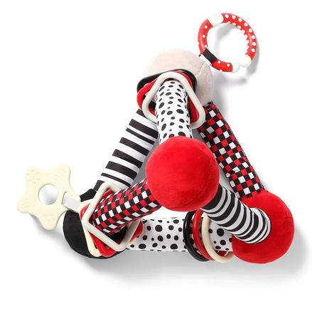 Babyono 783 hračka plyšová edukačná trojuholník,