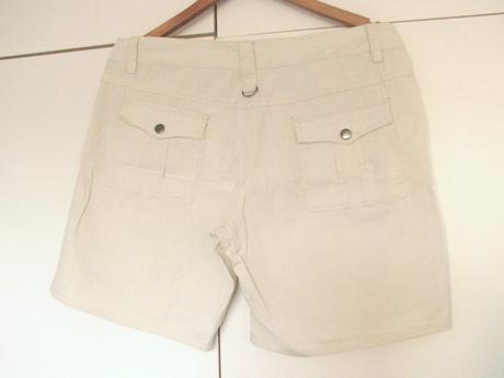 Krémové bavlnené šortky, 40