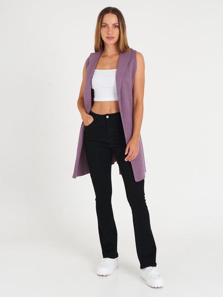 Predám pletenú vestu s opaskom, s/m, gate, gate,s