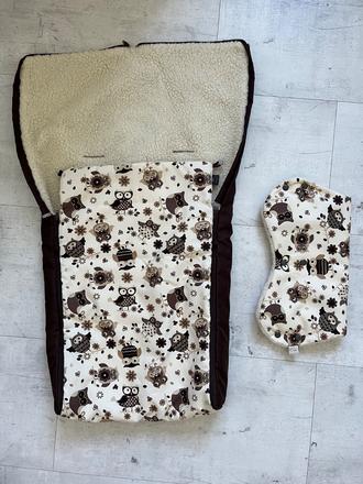 Fusak do kočíka a rukávnik, 