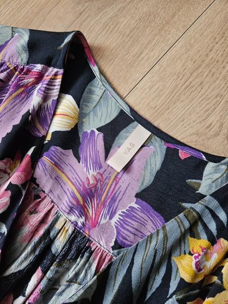 Dlhé kvetinové zavinovacie šaty yas, m