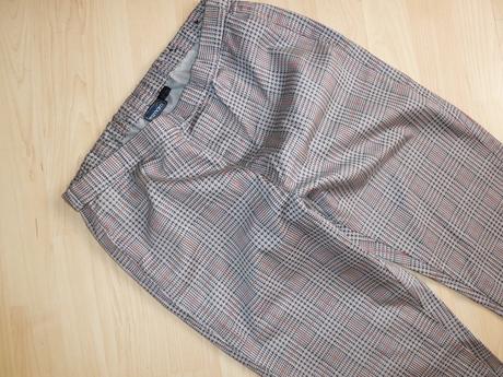 Kárované nohavice s elastanom, 40