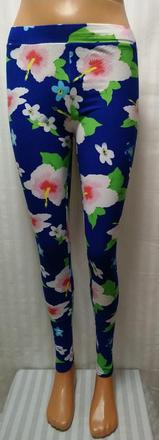 Dámske modré elastické legíny, ellasun, veľ. m/l, l