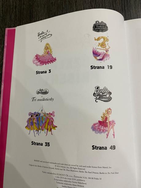 Knižka barbie kúzelné príbehy,