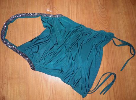 Zeleno-azúrové tričko na leto, m