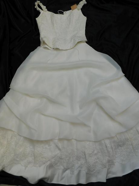 Luxusne nadherne svadobne saty(komplet), 38