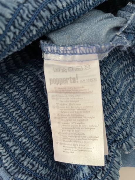 Letný rifľový overal na ramienka, pepperts,122