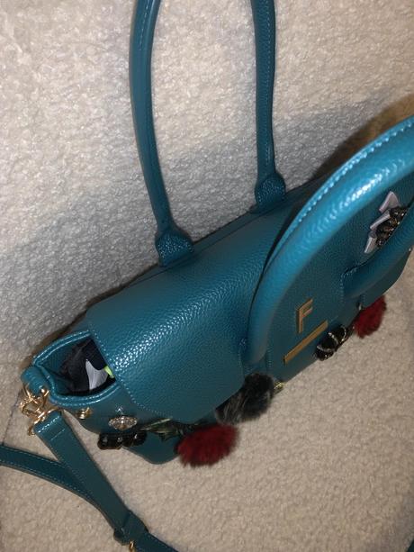 Smaragdova crossbody kabelka fracomina, fracomina