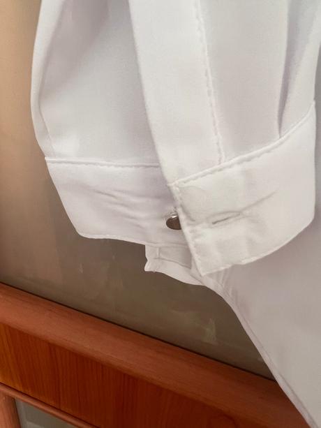 Biela blúzka - jedenkrát oblečená, sinsay,s