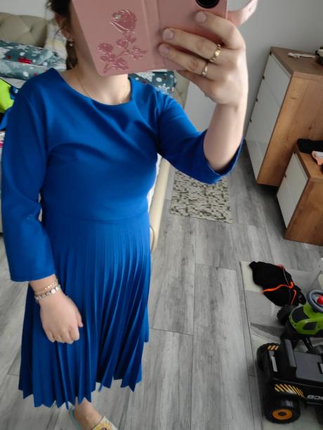 Dámske midi šaty modré s/m, s