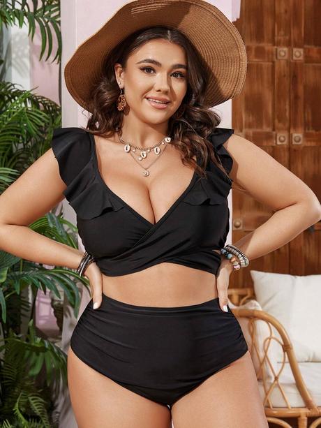 Plavky s volanom, 4xl / 5xl / xl / xxl / xxxl