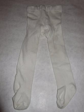 Dievčenské málo nosené biele pančuchy, veľ. 18-24m, 80