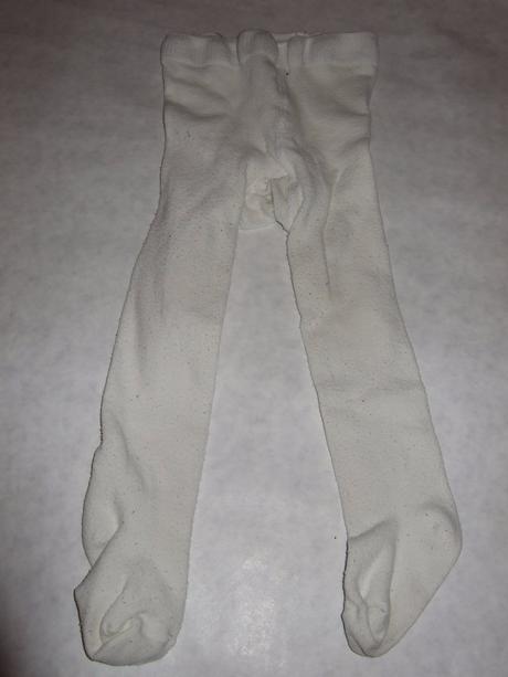 Dievčenské málo nosené biele pančuchy, veľ. 18-24m, 80