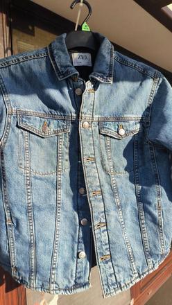 Riflova mierne zateplená bunda, zara,140