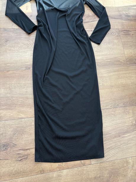 Čierne tehotenské šaty, s