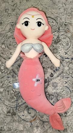 Krásna plyšová morská panna 60cm - top stav, 