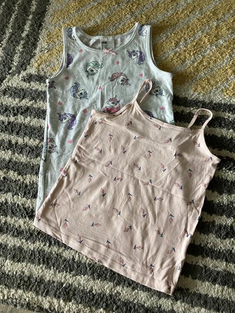 Tielka jednorožcové a kvetinkové 134/140, h&m,134