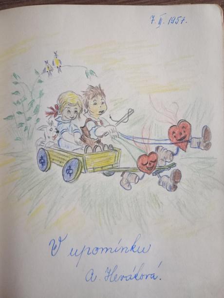 2 retro pamätníčky, 