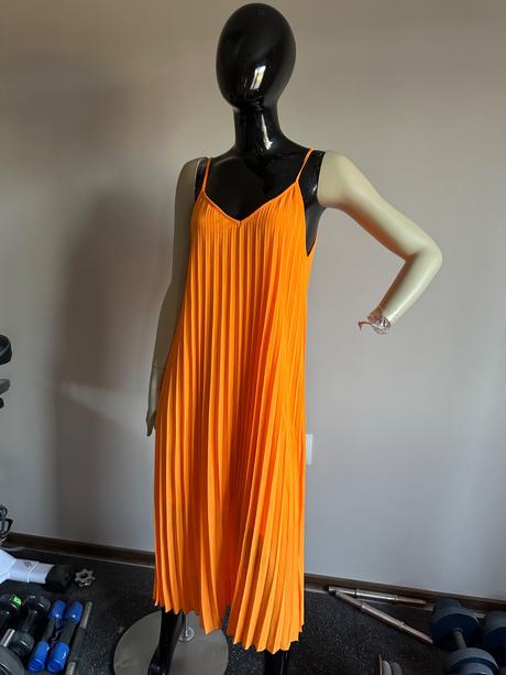 Oranžove šaty amisu, amisu,38