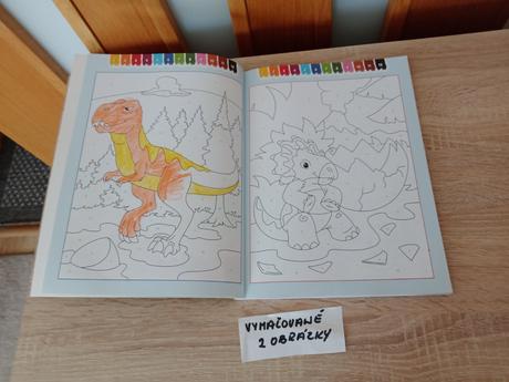 Maľovanie podľa čísel -dinosaury, 