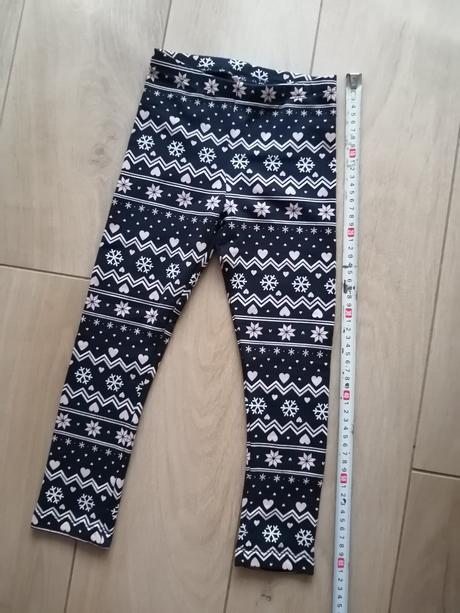 Zateplené legíny vianočný zimný motív, lupilu,116