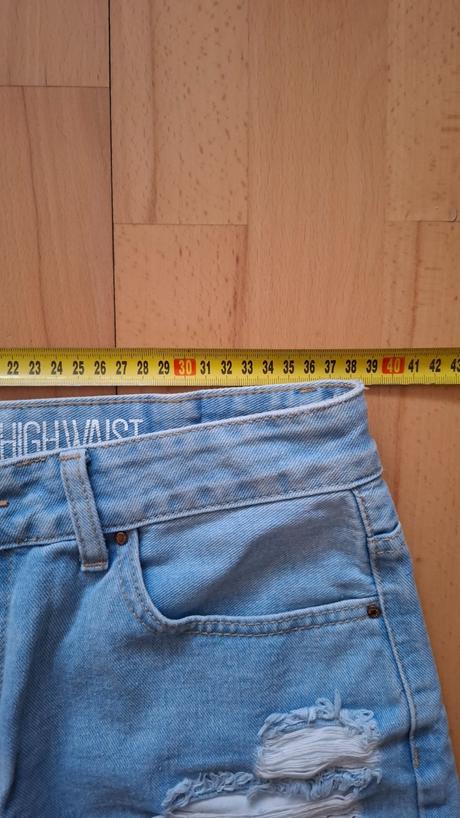 Riflove sortky s vysokym pasom, gate,m