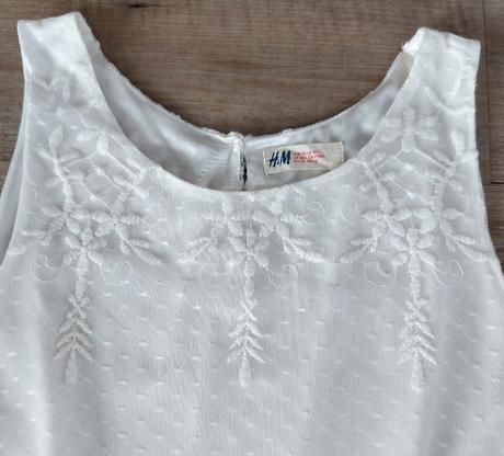 Biele slávnostné šaty, h&m,170