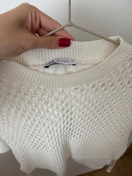 Tričko s pletenou vestou, zara,s