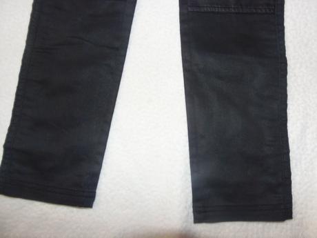 Nohavice s imitáciou koženky, h&m,140