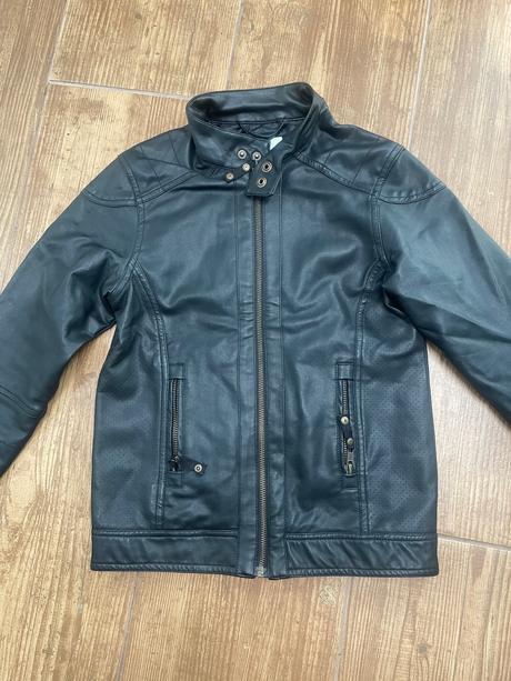 Koženkova bunda, vertbaudet,134