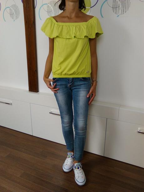 Neonový top xs/s, xs