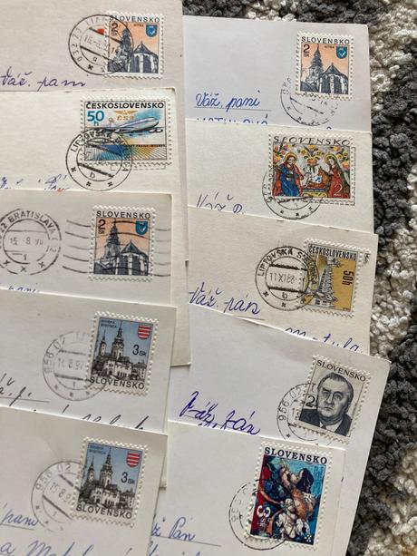 Retro blahoželania 80-90te roky 8ks,