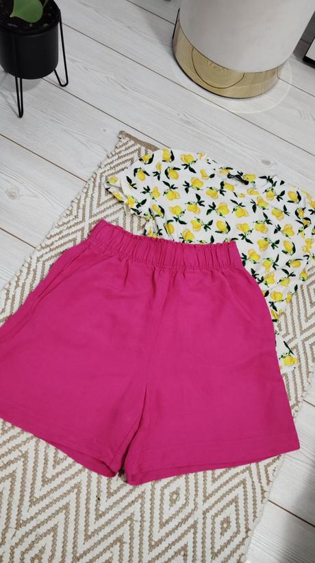 Ľanové sortky, h&m,xs