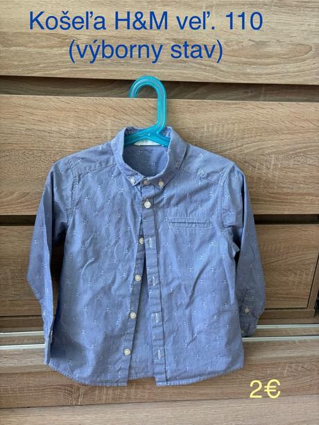 Košeľa h&m veľ. 110, h&m,110